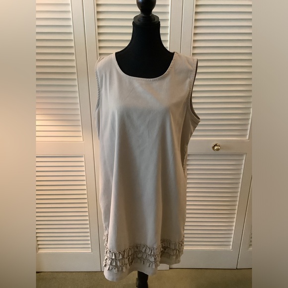 Artizan - Robin Barré - Taupe Shift Dress - Size Large - Picture 1 of 11